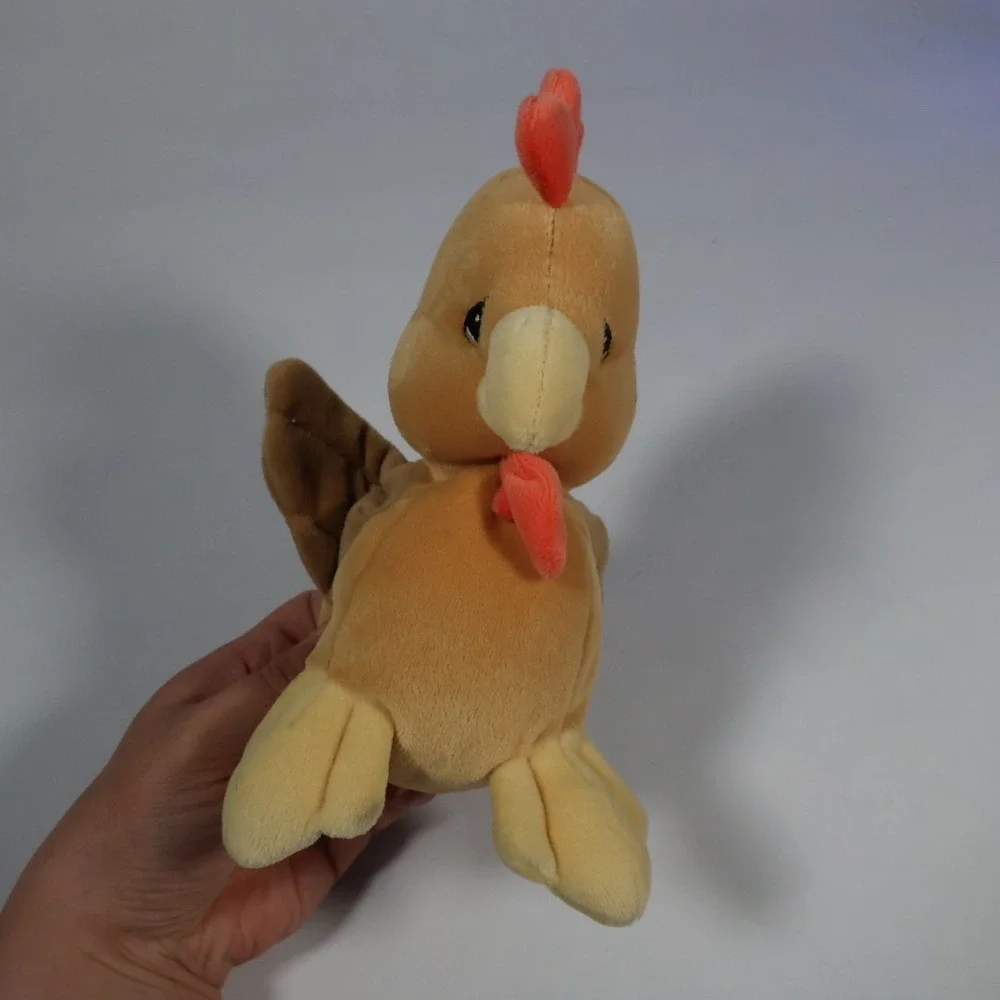 Vtg Precious Moments Tender Tails Chicken Rooster Plush 1998 Enesco Tan Beanbag‎